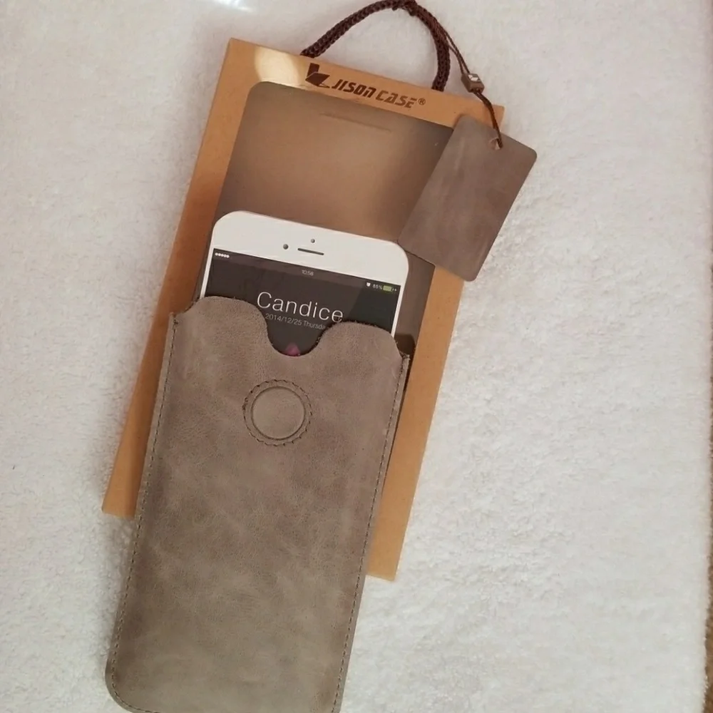 Jison cell LEATHER phone case